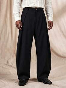AKNOTIC Men's Casual Loose Elastic Waist Straight Leg Chino Pants, Suitable For Summer, Autumn, Vacation, Daily Wear, Party, Couple Matching, Men's Gift, Father's Day Gifts - Light Grey - View 2