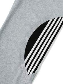 Manfinity Roghcode Men's Drawstring Waist Colorblock Casual Versatile Daily Wear Sweatpants - Grey - View 6