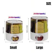Contenedor de almacenamiento de arroz para el hogar, contenedor de almacenamiento de granos, hermético de alta gama, a prueba de insectos y a prueba de humedad - Multicolor - Ver 9