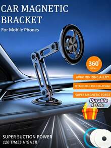 All-Aluminium Alloy Car Phone Mount With A 360-Degree Rotating Multi-Joint Design. This Universal Car Accessory Is Ideal For Use With Sat-Nav Systems And Makes A Stylish Gift For Both Men And Women, Suitable For Home, Business And Everyday Use. - one size fits all - View 2