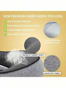 360 Travel Neck Pillow, Memory Foam Airplane Pillow, Soft Foldable Ergonomic U-Shaped Neck Support Travel Pillow, Office Nap, Portable Neck Cushion - Neck Pillow - View 6