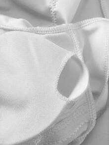SHEIN 少女黑色冲浪泳衣，针织套头衫，休闲日常沙滩装，运动度假两相宜，适合海滩、冲浪、夏威夷度假 - 藏蓝色 - 查看 5