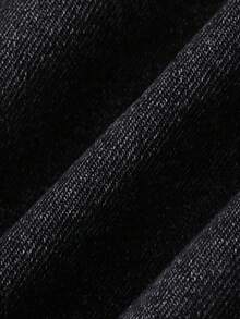 DAZY Women's Casual Versatile Daily Denim Shorts With Pocket And Button Summer - Black - View 7