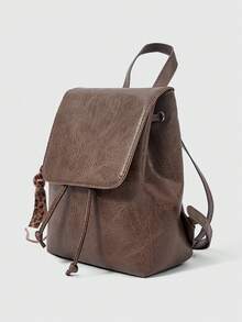 ROMWE Kawaii Ladies Backpack - Brown - View 2