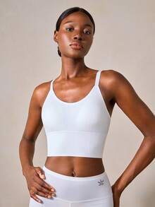 Veilyse Women Sports Casual Thin Padded Non-Wired Lifting Support Shock-Absorbing Bra - White - View 6