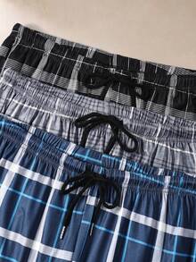 EverLounge Plaid Men's Loungewear Bottoms (3-Piece Set) - Multicolor - View 6
