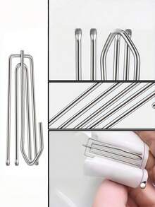 45pcs Stainless Steel Curtain Clip Hooks, 4-Claws Curtain Clip Hooks Applicable For Windows, Doors, …Bathroom Curtains Gifts Birthday Graduatio - multicolor - View 8