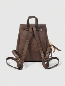 ROMWE Kawaii Ladies Backpack - Brown - View 3