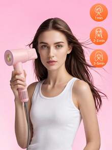 JMMO High Speed Hair Dryer EU Plug, Negative Ionic Blow Dryer With Magnetic Diffuser, Low Noise Fast Drying Hair Dryer For Home Travel - EU C Type Plug(220-240V) - View 2
