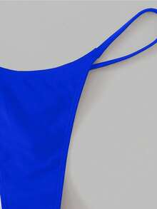 Swim Basics Bikini de baño de unicolor para la playa - azul real - Ver 3