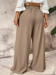 Breezaya Pantalones negros elegantes que combinan con todo. - Caqui - Ver 2