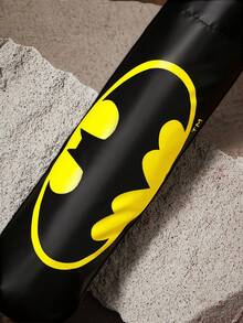 BATMAN X SHEIN 1把印有Logo的黑色UV涂层雨伞，UPF 50+防晒，适合学校、工作、户外活动和日常使用，专为大学生、高中生、男女设计，正义联盟主题，酷炫十足。 - 黑黃色 - 查看 8