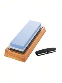 1/3/8 PCS Multifunctional Knife Sharpener Set Double Sided Whetstone 400/1000/3000/8000 Grit With Angle Guide Non Slip Base Leather Scraper Durable Blade Polishing Tool For Kitchen Cutter Daily Sharpening Use. - multicolor - View 8