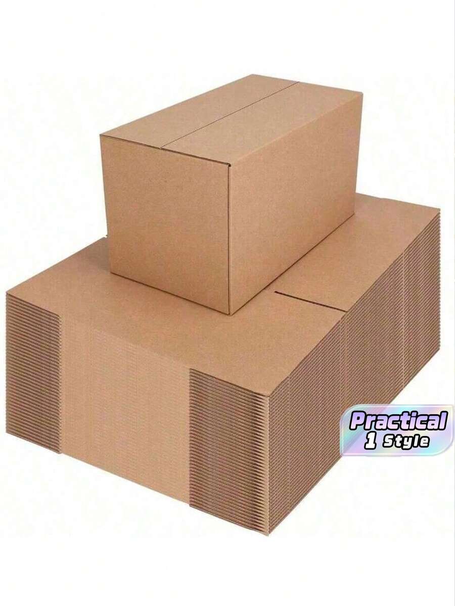 20 Pack Cardboard Box, Large Size 13x8.5x7.5, Small Size 11x6.5x6 Corrugated Cardboard Mail Packaging Box, Surprise Gift Packaging Box, Personal Small Business Packaging Box, Brown - Brown - View 1