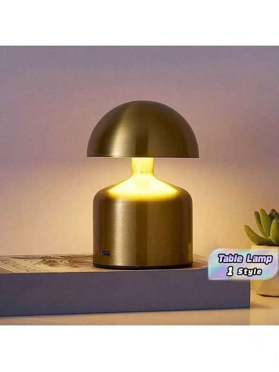 Macaron Design Cordless Table Lamp, LED Touch Screen, 3 Colors, Adjustable Brightness Level. Bedside Lamp Night Light For Bedroom, Living Room, Home Decoration And Gift. - multicolor - View 1
