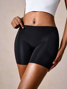 Veilyse Seamless Padded Hip Enhancing Shapewear Briefs For Women, Icy Silk Thin Panties With Fixed Water-Drop Foam Pads - Black - View 6