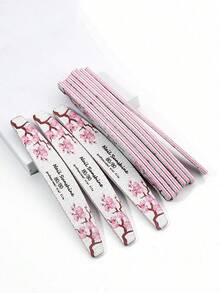 3Pcs Half-Moon Washable Nail File 80/80 Grit - Reusable Double-Sided Emery Board For Acrylic, Natural Nails, Professional Home Manicure Tool - Multicolor - View 3