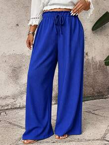 Breezaya Pantalones negros elegantes que combinan con todo. - Azul - Ver 5