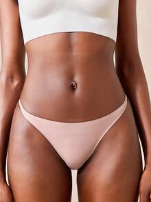 Veilyse 3pcs/Set Women Seamless G-String, Sexy Comfortable Invisible Thong, Fashion Skin-Tight Ultra-Thin Set, Suitable For Sports & Fitness, Gift For Valentine's Day, Mother's Day, Christmas, Halloween - Multicolor - View 11