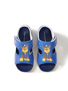 SHEIN | PAW Patrol 夏季兒童與幼兒藍色可愛卡通EVA涼拖鞋，透氣柔軟舒適，男孩適用室內外、遊樂場，拖鞋涼鞋 - 藍色 - 查看 8