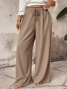 Breezaya Pantalones negros elegantes que combinan con todo. - Caqui - Ver 4