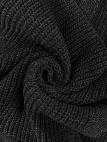 Easowa Women's Casual Versatile Solid Color Knit Vest Teachers' Day Office Grey Autumn - Dark Grey - View 8