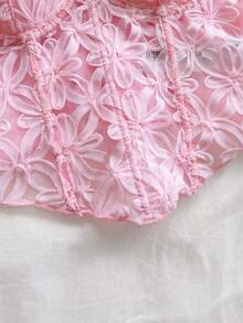 Soleia Women Floral Pattern Casual Versatile Daily Wear Camisole Top - Pink - View 5