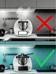 1PC Steam Mover Steam Diversion To Prevent Burns, TM5TM6TM31 Accessory Splitter, Heat-Resistant PP Material - 1PC Grey - View 13