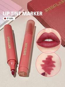 SHEGLAM Love Stained Lip Tint Marker-It Girl Matte Wine 唇彩筆 高度著色持久唇線筆 輪廓色調唇彩 哥德唇線筆 - It Girl - 查看 1