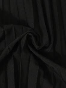 SHEIN 1件組荷葉領飄逸袖可拆卸腰帶百褶連身褲，荷葉邊設計，飄逸袖荷葉袖，荷葉邊領，適合日常優雅休閒度假派對假日購物 - 彩色 - 查看 8