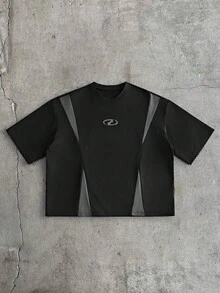 AXEPEAK 2件組男士圓領拼色休閒百搭日常短袖T恤 - 彩色 - 查看 9