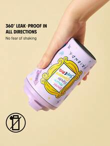 FRIENDS X SHEIN 360ml / 12oz 防漏不鏽鋼便攜隨行杯 - 淡紫色 - 查看 3
