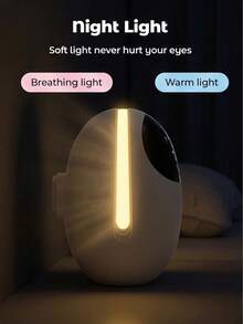 Teckwe White Noise Machine For Baby Adults, Portable Sleep Sound Machine With Warm Night Light, 5 Natural Soothing Sounds Auto Off Timer, Noise Maker For Nursery Bedroom Travel Relaxation - Multicolor - View 4