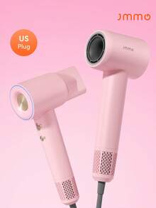 JMMO Pengering Rambut Kecepatan Tinggi dengan Steker AS, Pengering Rambut Ion Negatif dengan Diffuser Magnetik, Pengering Rambut Cepat Kering dengan Suara Rendah untuk Penggunaan di Rumah dan Perjalanan - Steker Tipe AS A (110-127V) - View 1