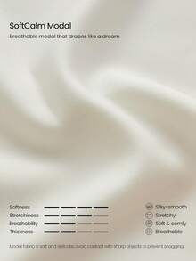 GLOWMODE Modal Silk Touch Oversized Long Sleeve Half-Zip Sweatshirt  Spring Summer - White - View 6