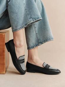 Rosivie CASUAL COMFORTABLE VERSATILE WOMEN FLAT SHOES FOR CHRISTMAS SPRING SHOES - Elegant Black - View 11