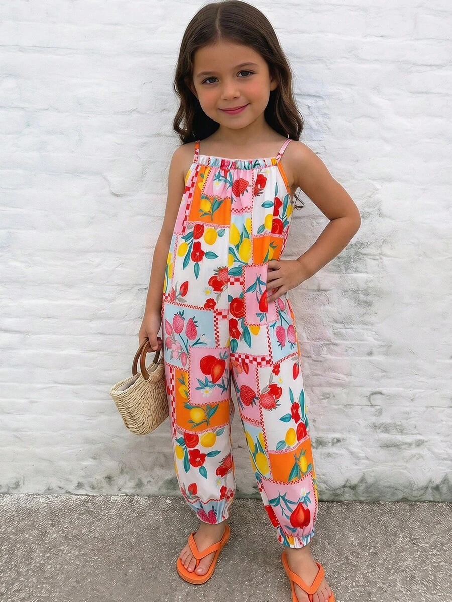 Emery Rose Kids Emery Rose Kids 女童编织彩色袖口连体裤 - 粉色 - 查看 1