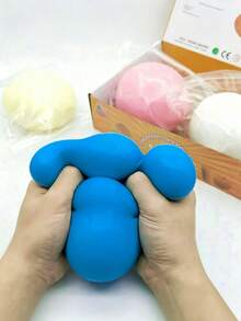 10cm Super Large Fluid Cheese Ball, Stress Relief Giant Fluid Ball, Big Slow Rebound Squeeze Toy, Super Large Fluid Stress Relief Toy, Mud Feeling Mochi Squeeze Toy, Surprise Gift, Birthday Gift, Christmas Gift, Perfect Gift, Gift Toy - Multicolor - View 9