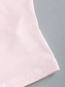 Sweetra New Y2K Metal Ring Accessory Commuter Versatile Cowl Neck Lace-Up Draped Neck Women's Tank Top - Pink - View 4