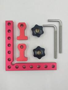 Set Of 3 Positioning Squares 140mm 90 Degree Aluminum Alloy Right Angle Clamps Corner Fixing Tool For Woodworking Projects - multicolor - View 5