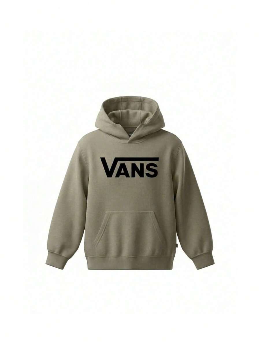 Vans Classic Tee Men's Durable Fleece-Lined Stretchy Weekend Sports Commuting Grey VJBM-E2V - Army Green - View 1