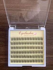 60入/盒 美人魚分段式假睫毛，時尚DIY個人彩妝日常使用假睫毛簇，睫毛簇，單根假睫毛，睫毛，假睫毛 - C - 查看 12