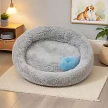 PETSIN 1 Piece Of Ultra Soft Plush Pet Bed - A Comfortable And Warm Hamster Bed With Anti Slip Bottom And Insulation Pad, Perfect For Guinea Pigs And Other Small Animals, Round Fluffy And Colorful Design - View 20