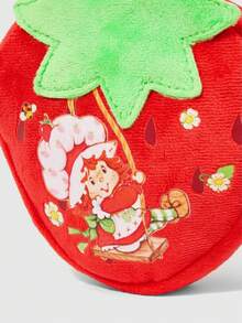 Strawberry Shortcake | ROMWE Túi đựng đồ mini cầm tay hình dâu tây, túi treo đa năng phù hợp cho nhiều loại túi, - Đỏ - Xem 3