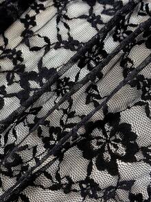EgrlEra Women's Sexy Sheer Cropped White Top - Black - View 6