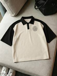 FRESIVO 男士休閒度假商務時尚拼接帥氣百搭 Polo 衫 - 彩色 - 查看 8