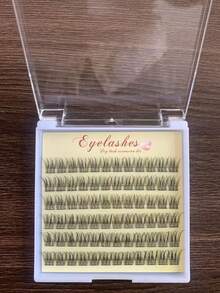 60入/盒 美人魚分段式假睫毛，時尚DIY個人彩妝日常使用假睫毛簇，睫毛簇，單根假睫毛，睫毛，假睫毛 - C - 查看 13