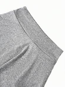 SHEIN Girls' 2 Packs Anti-Chafe Skort Set, High-Waisted A-Line Skirt With Built-In Shorts, For School - Multicolor - View 4