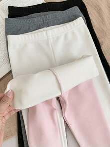 SHEIN LMoss Kids 4PCS Baby Girls Bottoms - Multicolor - View 2