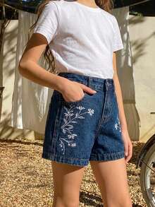 DAZY Tween Girl Fall Clothes Tween Girls Denim Shorts Summer - Dark Wash - View 6